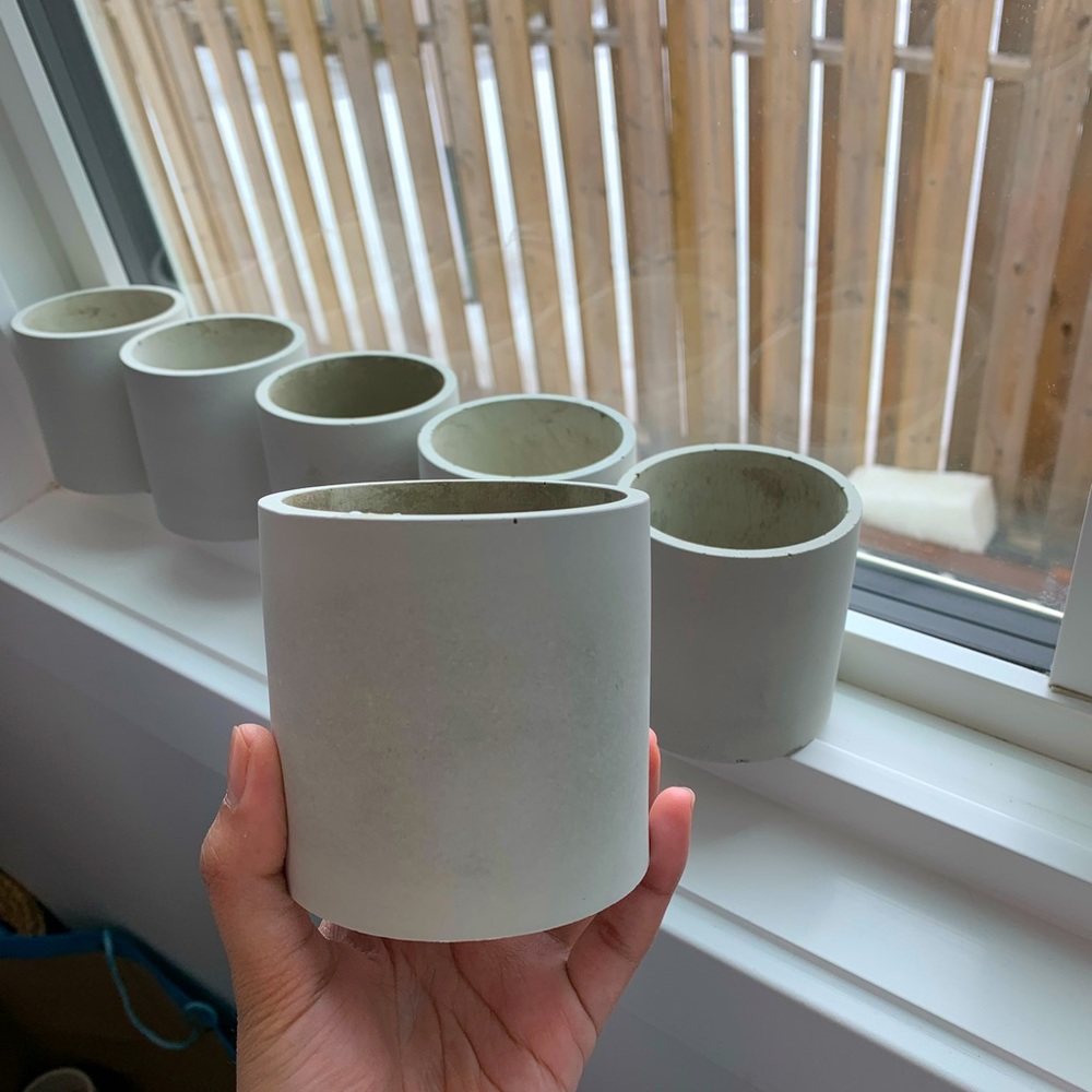 Set of 3 Multi-Purpose Concrete pot